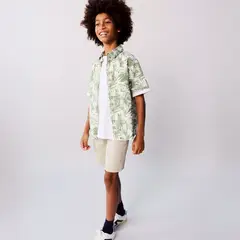 MANGO KIDS - Camisa Algodón Estampado Floral Niño