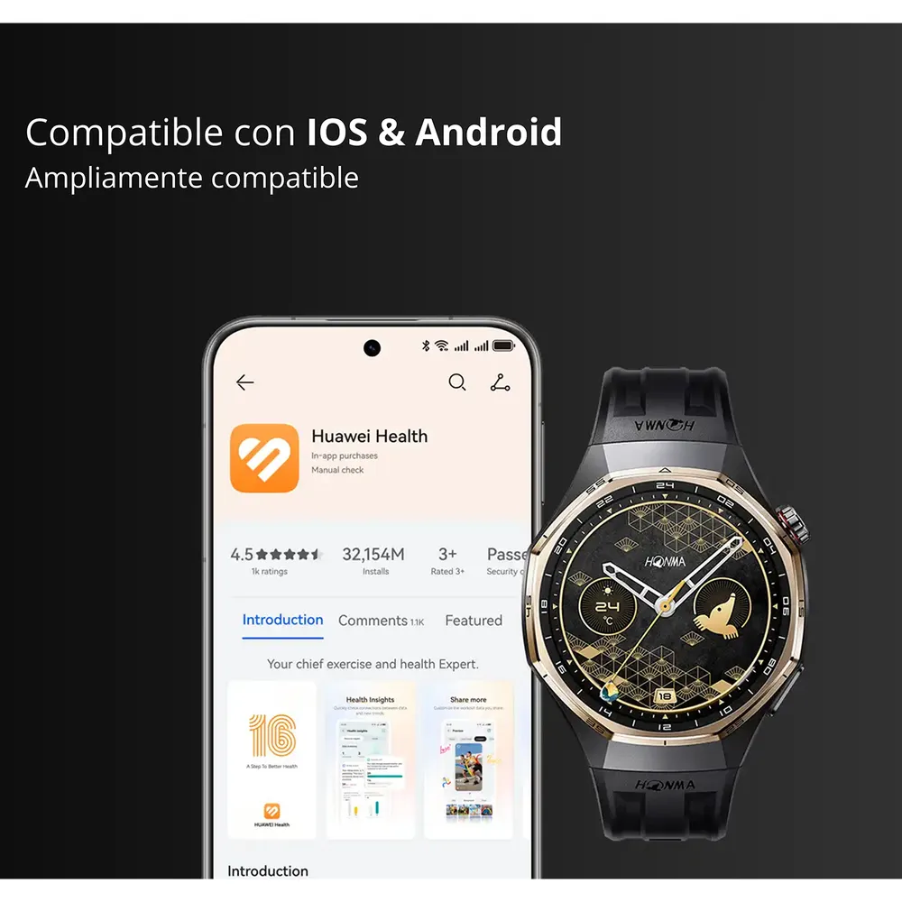 Huawei Watch GT 6 Pro 46mm Golf Edition Negro, foto 8