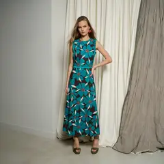 BYAN - Vestido Estampado Algodón Mujer