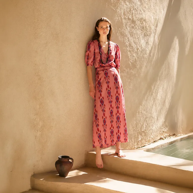 Falda Estampada 100% Algodón Mujer