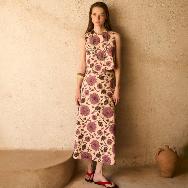 Falda Peony Algodón Mujer