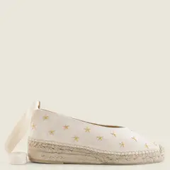 PITUSAS - Alpargata Mujer Blanco Estrellas
