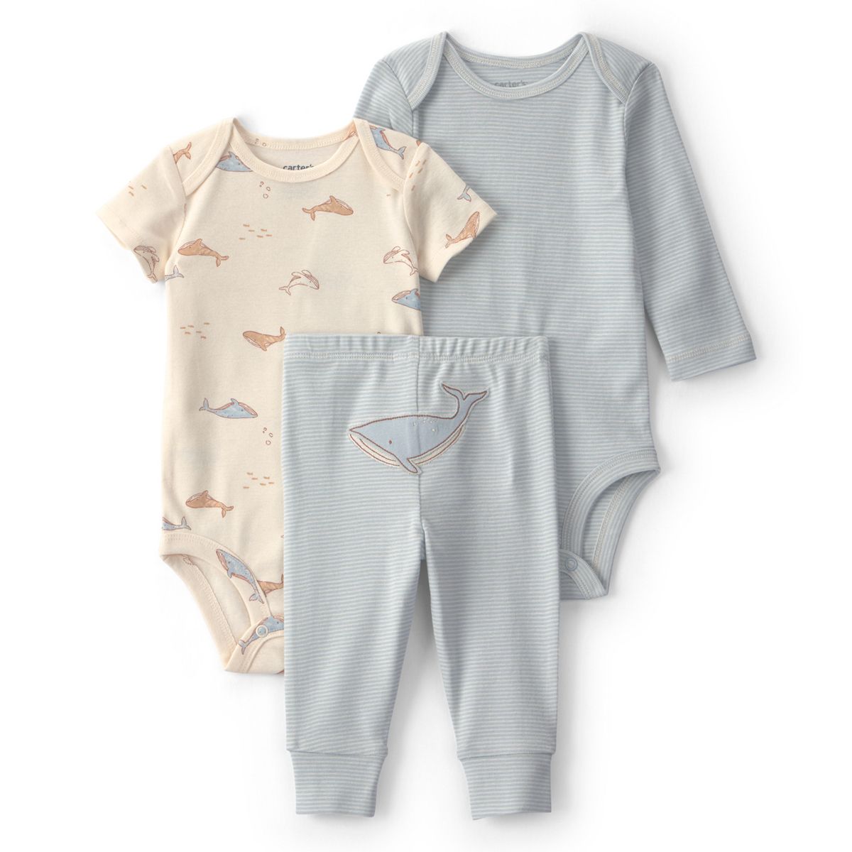 CARTER'S - Conjunto 3 Piezas Pantalón y Dos Body Bebé Niño Carter´s