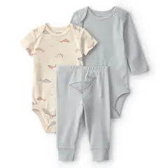 CARTER'S - Conjunto 3 Piezas Pantalón y Dos Body Bebé Niño
