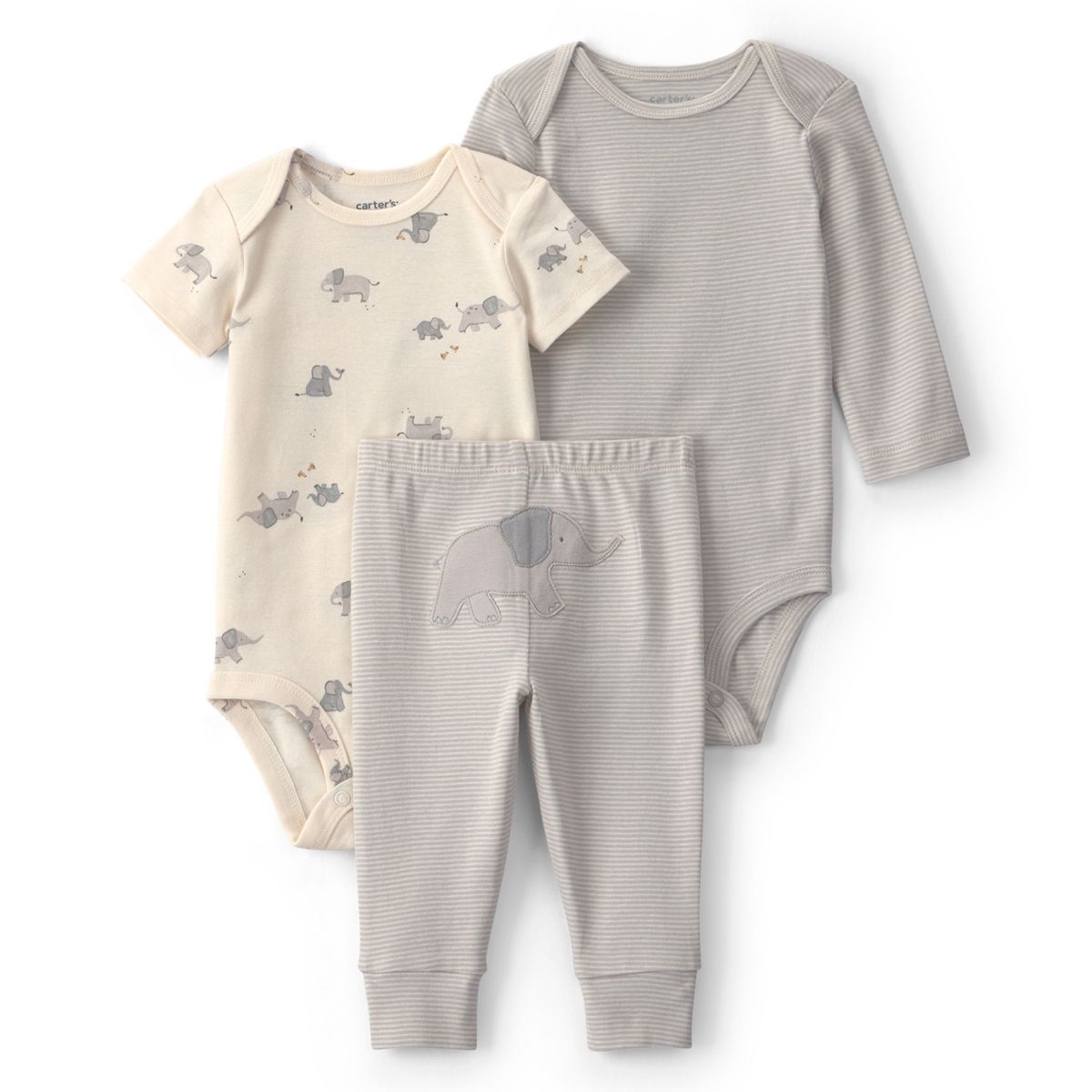 CARTER'S - Conjunto 3 Piezas Pantalón y Dos Body Bebé Unisex Carter´s