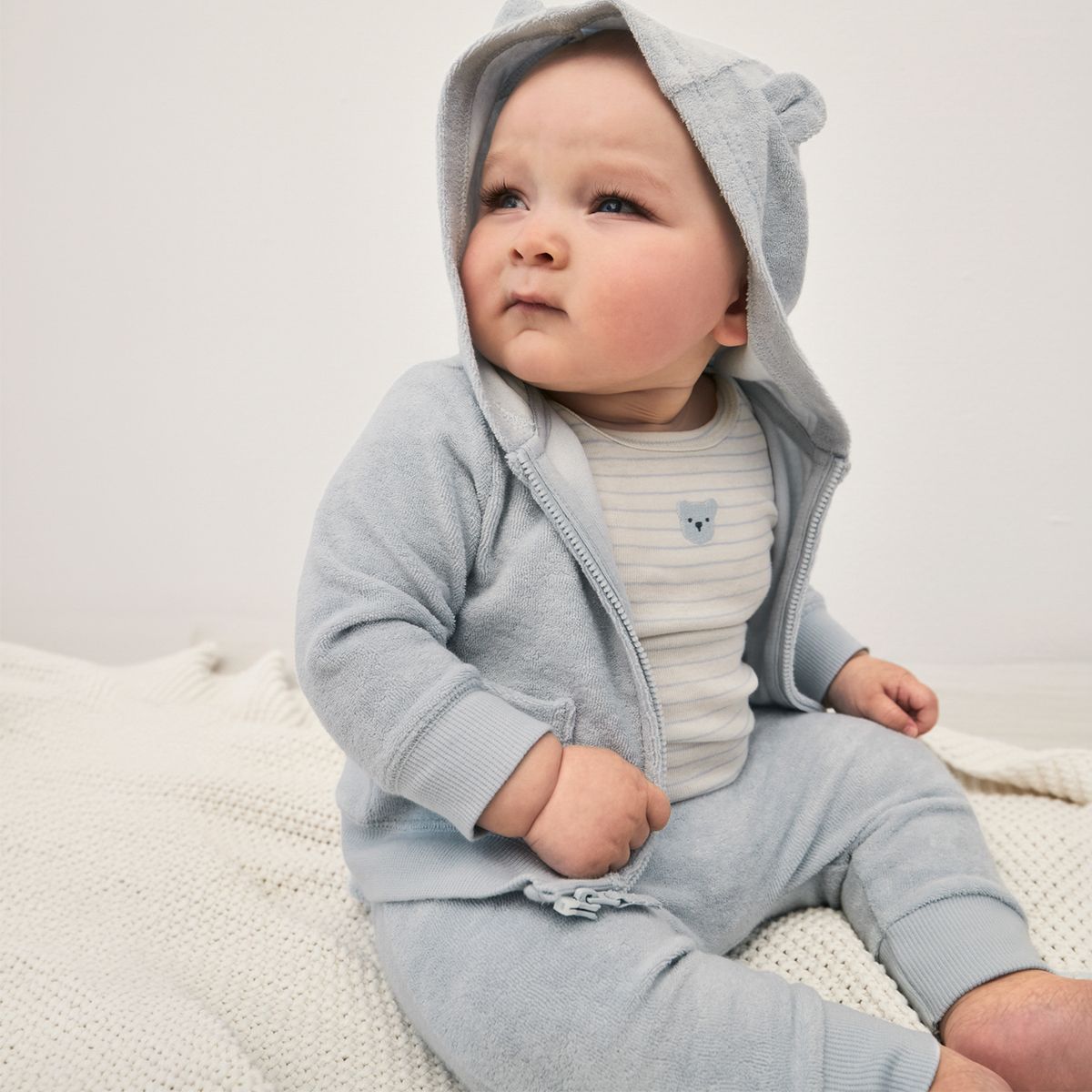CARTER'S - Conjunto Bath 3 Piezas Pantalón, Polerón y Body Bebé Niño Carter´s