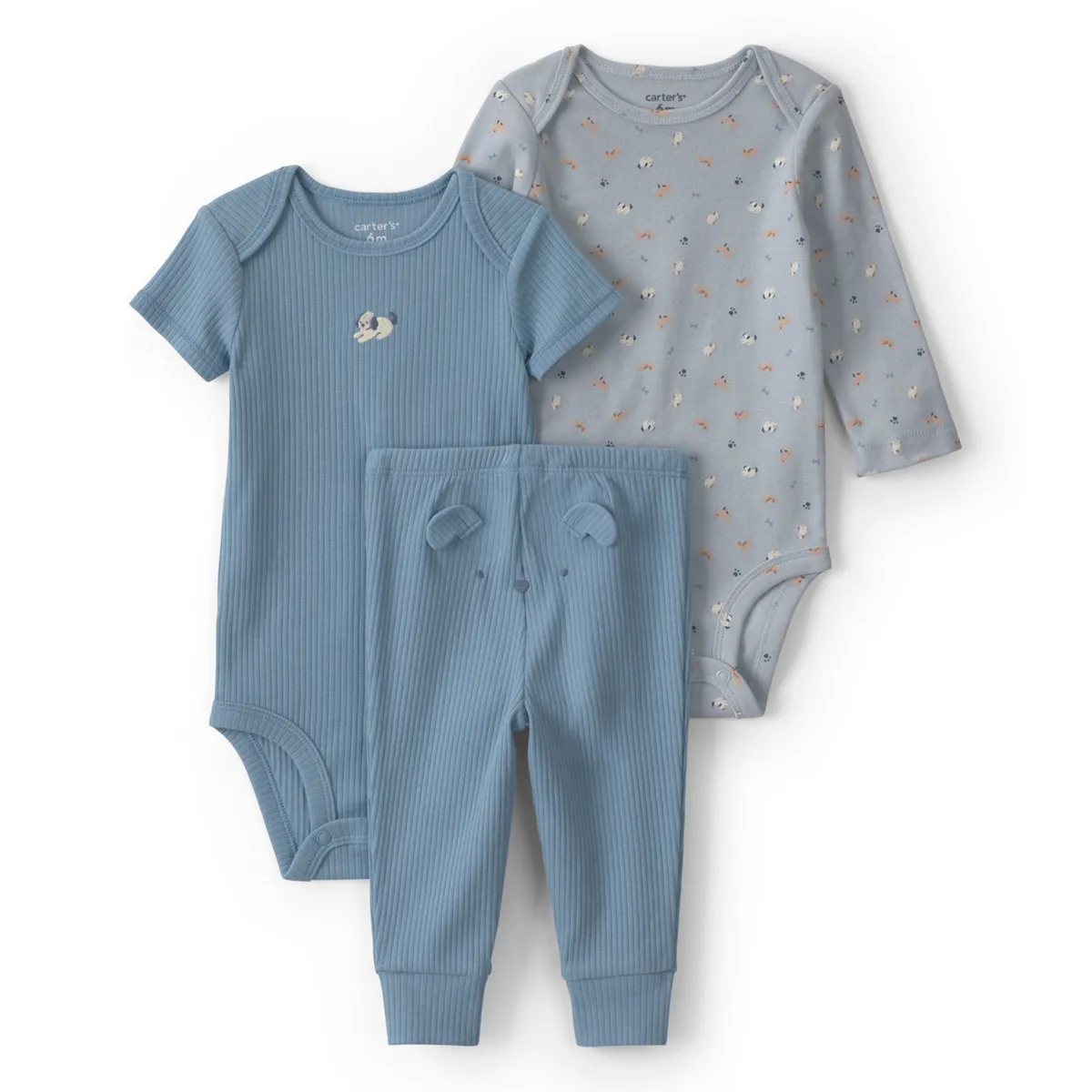 CARTER'S - Conjunto 3 Piezas Pantalón y Dos Body Bebé Niño Carter's