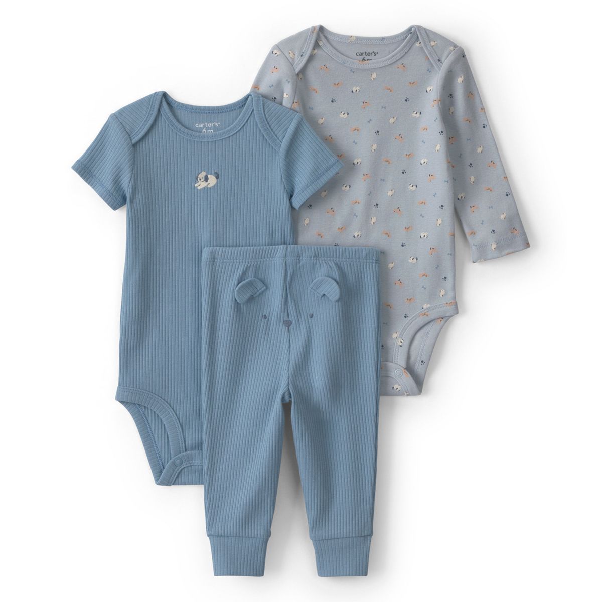 CARTER'S - Conjunto 3 Piezas Pantalón y Dos Body Bebé Niño Carter´s