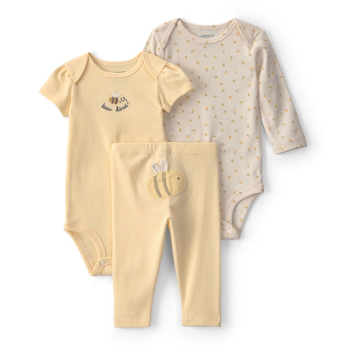CARTER'S - Conjunto 3 Piezas Calza y Dos Body Bebé Niña Carter´s