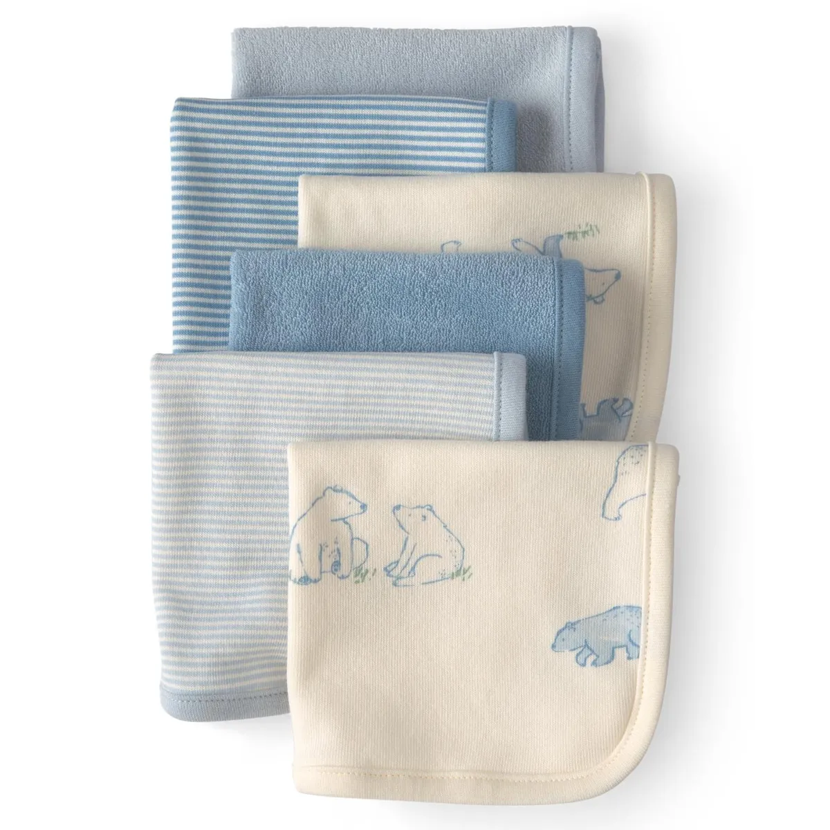 CARTER'S - Paños de Lavado Pack 6 Unidades Bebé Niño Carter´s