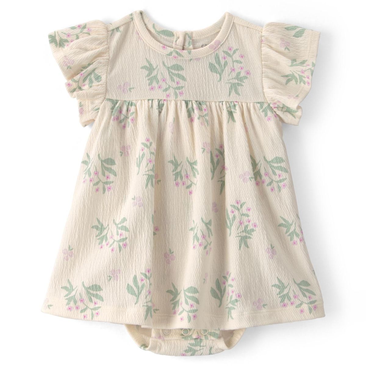 CARTER'S - Conjunto 2 Piezas Vestido Con Cubre Pañal y Chaleco Bebé Niña Carter´s