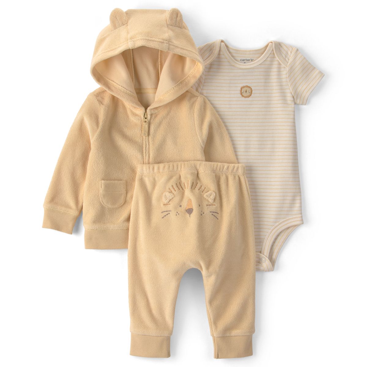 CARTER'S - Conjunto Bath 3 Piezas Pantalón, Polerón y Body Carter's