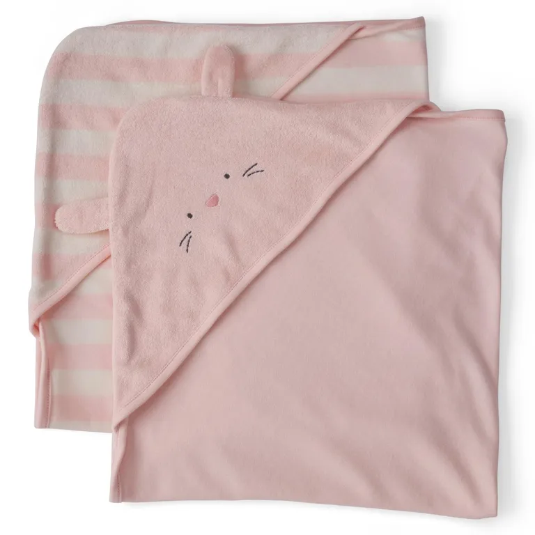 Toalla con Capucha Pack 2 Unidades Bebé Niña Carter´s