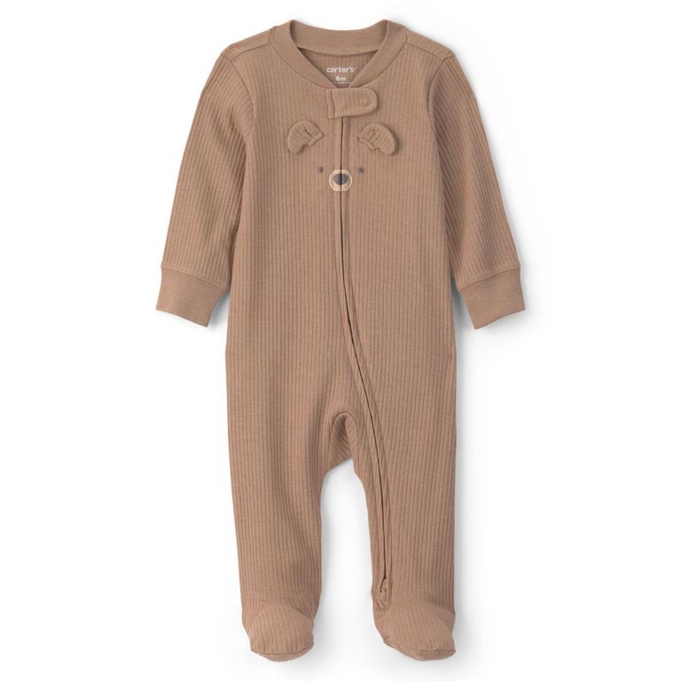 Pijama Algodón Rib Bebé Unisex Rn A 9 Meses