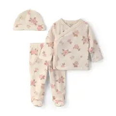 CARTER'S - Conjunto 3 Piezas Camiseta, Patita y Gorro Bebé Niña Cater´s
