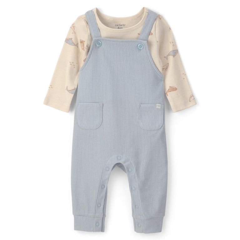 Conjunto 2 Piezas Polera y Jardinera Bebé Niño