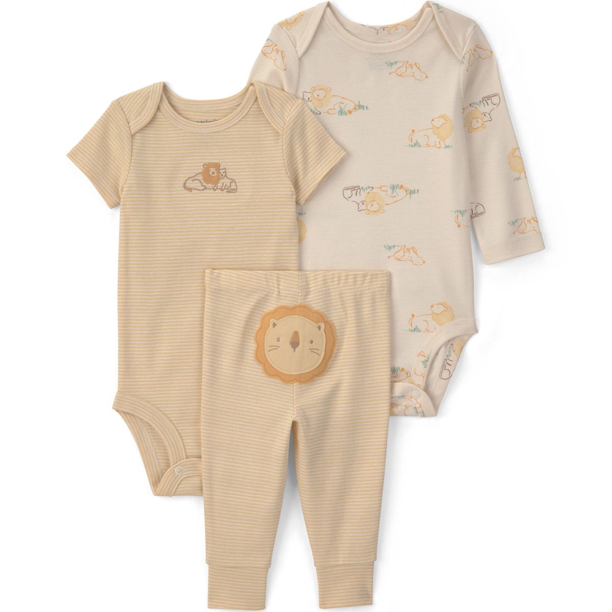 CARTER'S - Conjunto 3 Piezas Pantalón y Dos Body Bebé Unisex