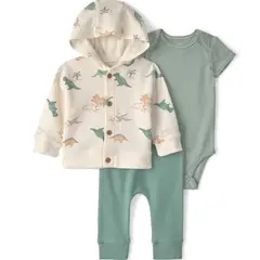 CARTER'S - Conjunto 3 Piezas Pantalón, Polerón y Body Bebé Niño Carter´s
