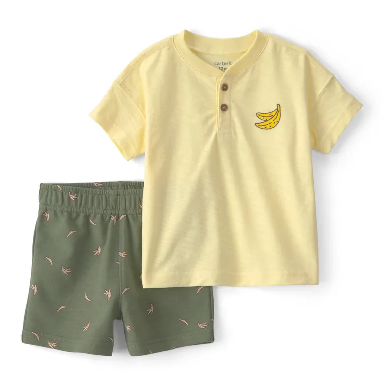 Conjunto 2 Piezas Polera y Short Bebé Niño
