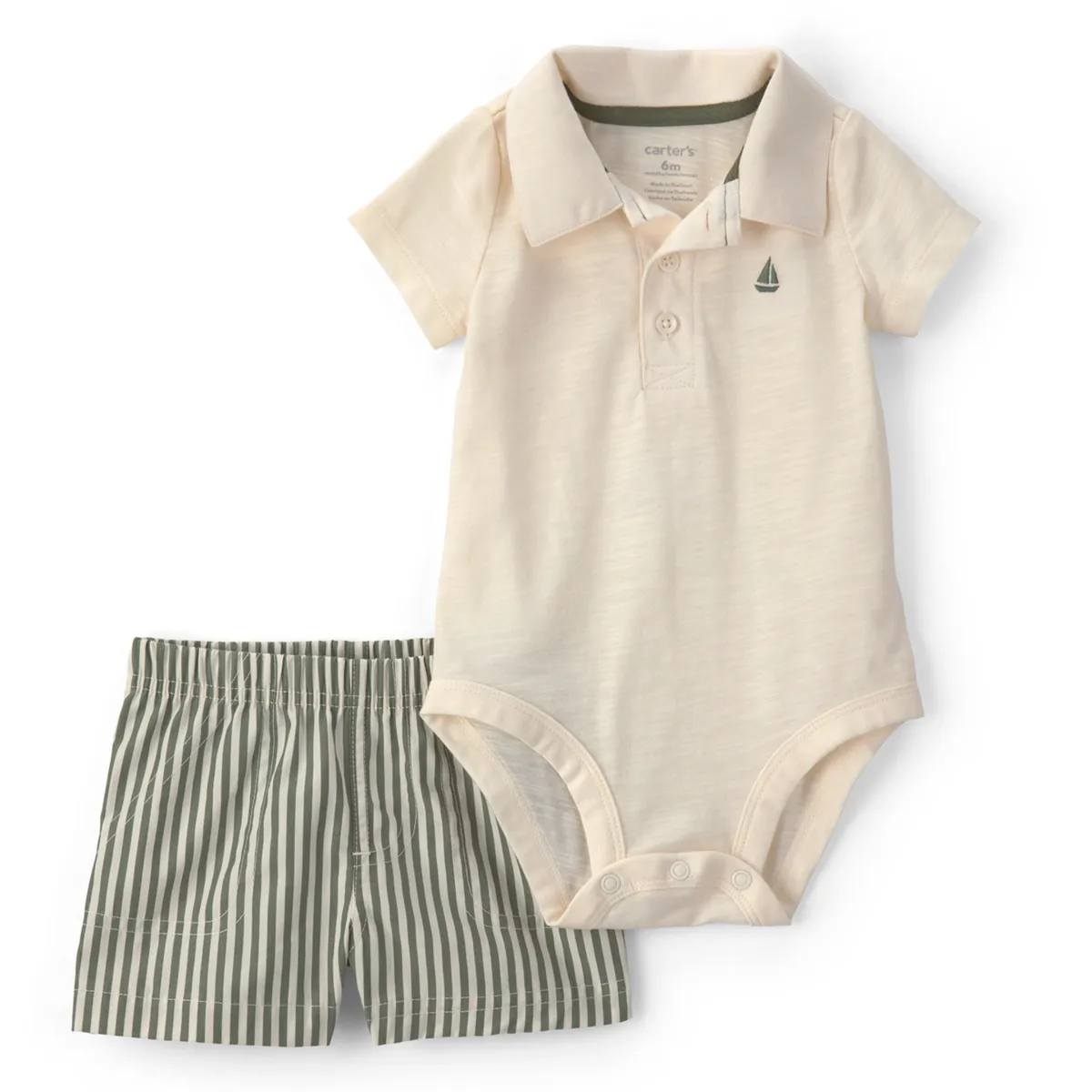 CARTER'S - Conjunto 2 Piezas Polera y Short Bebé Niño