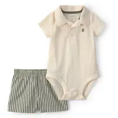 CARTER'S - Conjunto 2 Piezas Polera y Short Bebé Niño