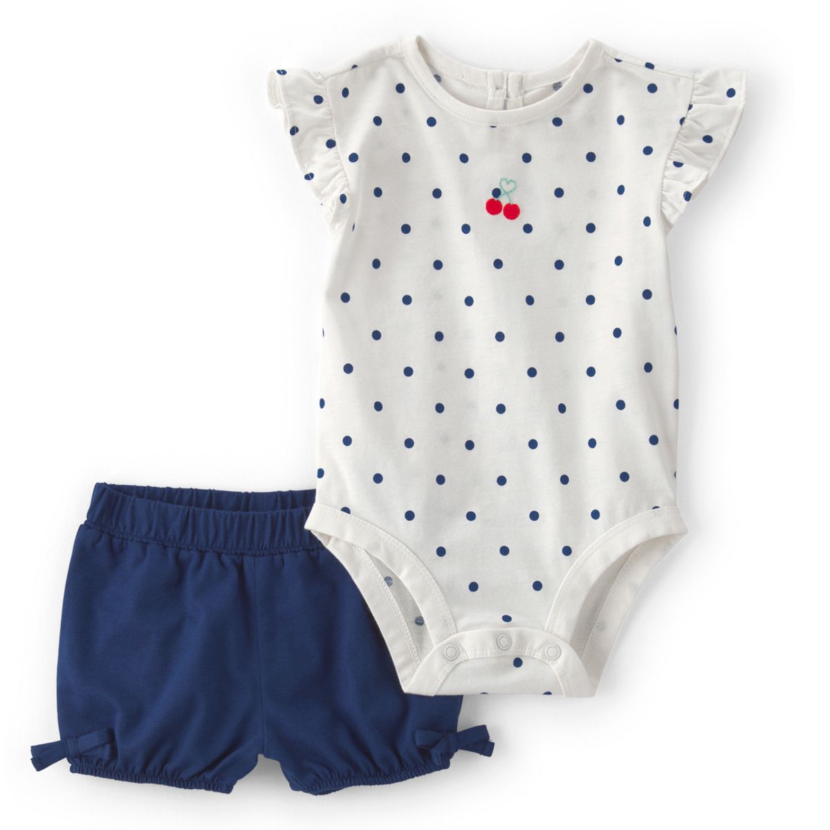 CARTER'S - Conjunto 2 Piezas Polera y Short Bebé Niña