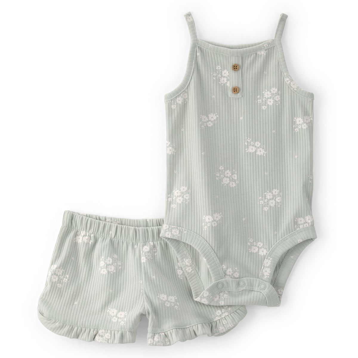 CARTER'S - Conjunto 2 Piezas Polera y Short Bebé Niña