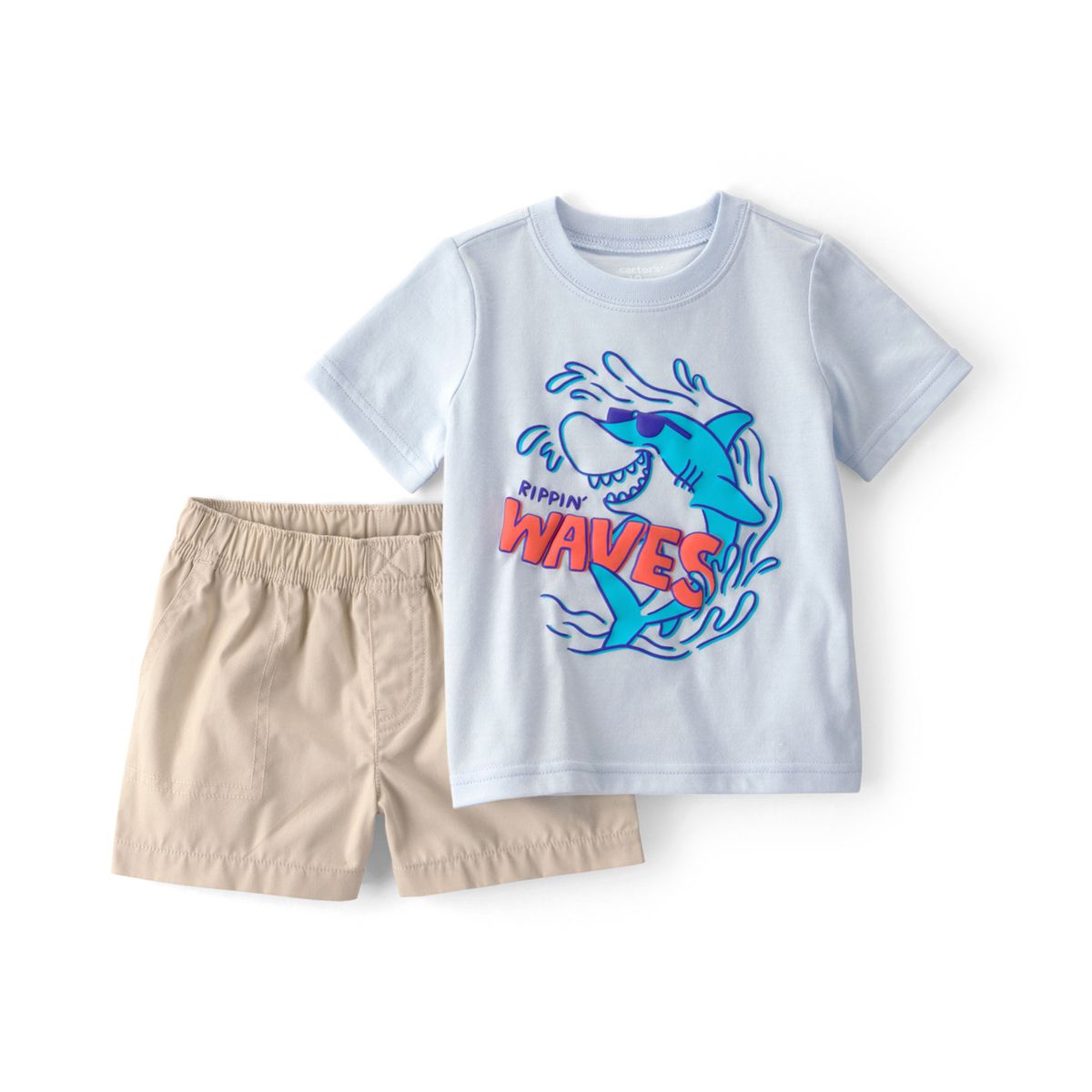 CARTER'S - Conjunto 2 Piezas Polera y Short Bebé Niño