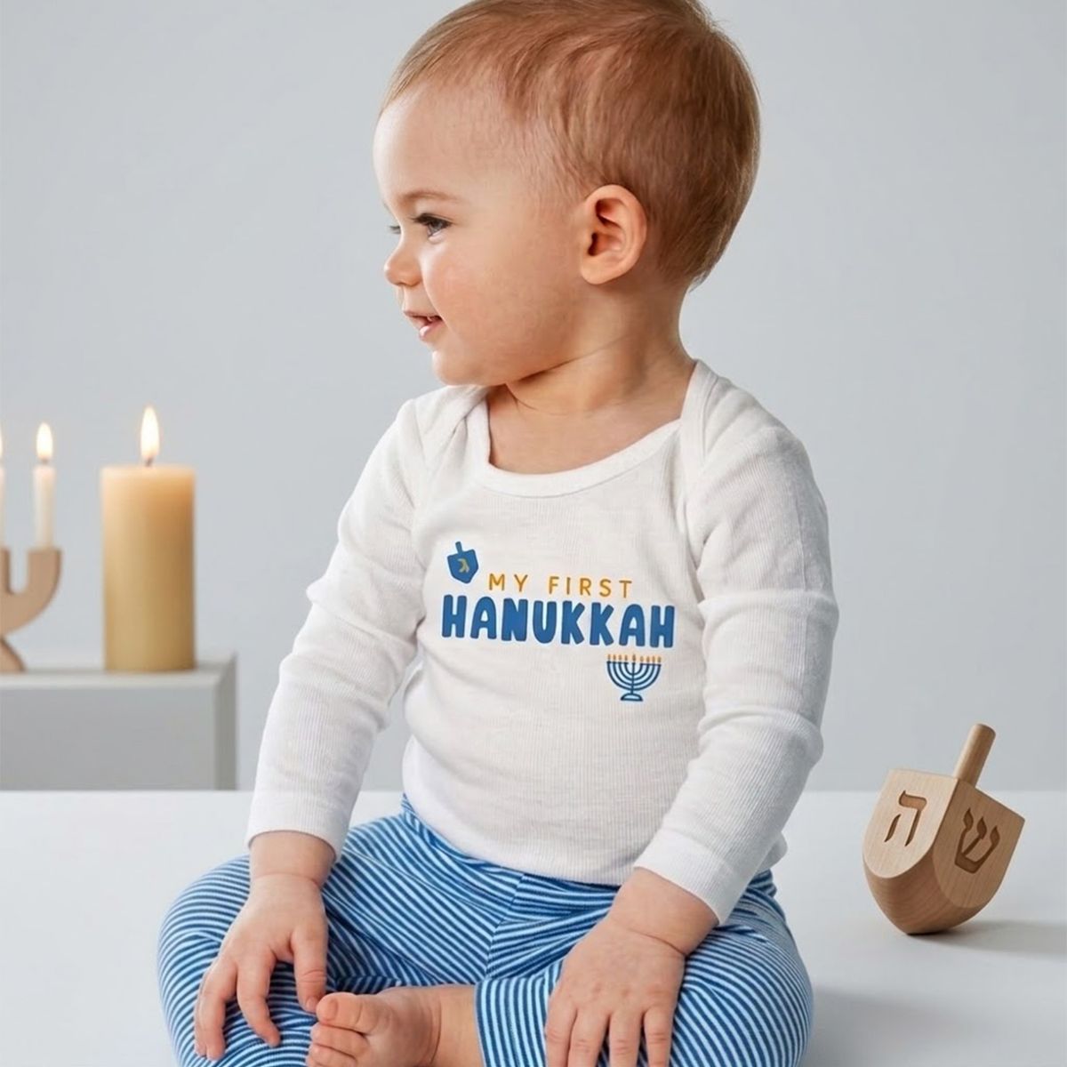CARTER'S - Conjunto 2 Piezas Hanukkah Body y Pantalón Bebé Carter's
