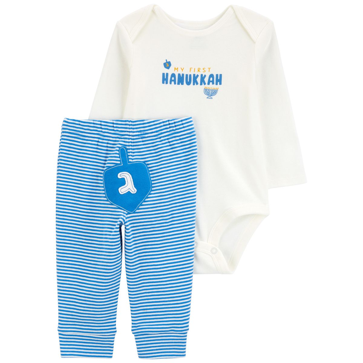 CARTER'S - Conjunto 2 Piezas Hanukkah Body y Pantalón Bebé Niña