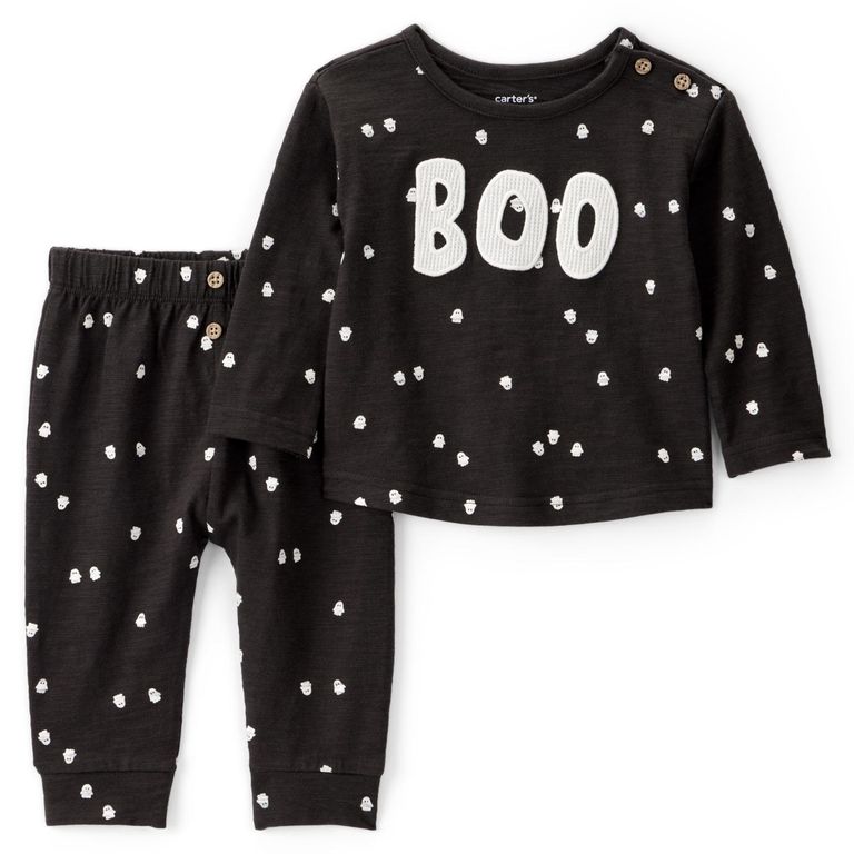 Conjunto 2 Piezas Halloween Polera y Pantalón Bebé Niña