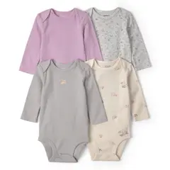 CARTER'S - Pack 4 Bodys Algodón Bebé Niña Carter´s