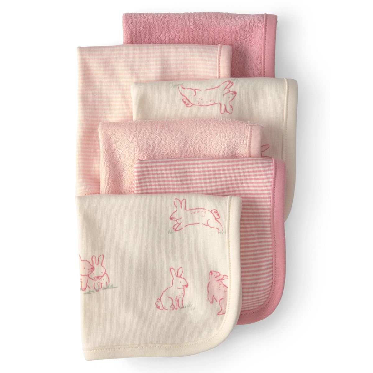 CARTER'S - Paños de Lavado Pack 6 Unidades Bebé Niña Carter´s