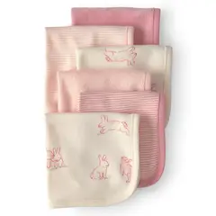 CARTER'S - Paños de Lavado Pack 6 Unidades Bebé Niña Carter´s