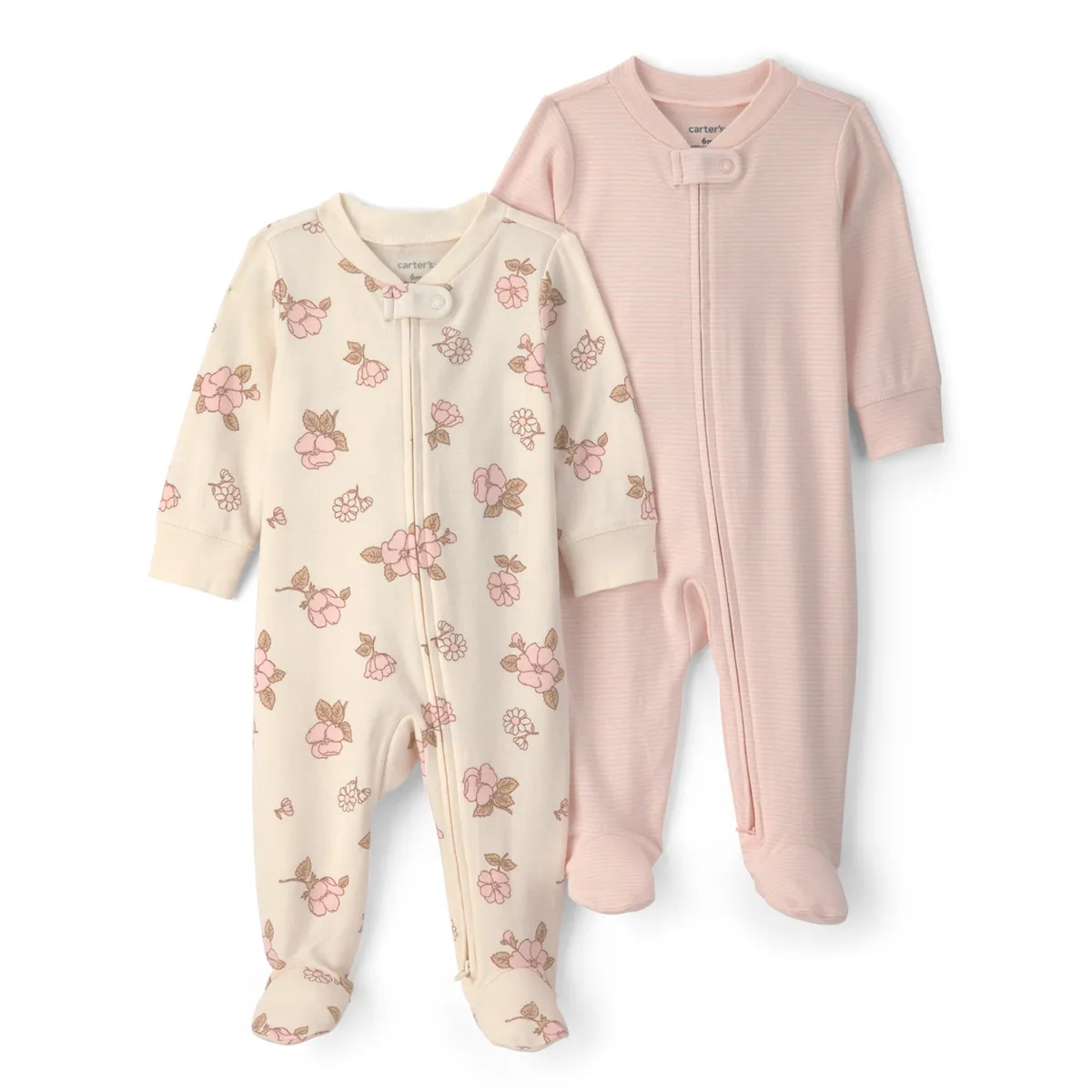 CARTER'S - Pack 2 Pijama Algodón Bebé Niña Carter´s
