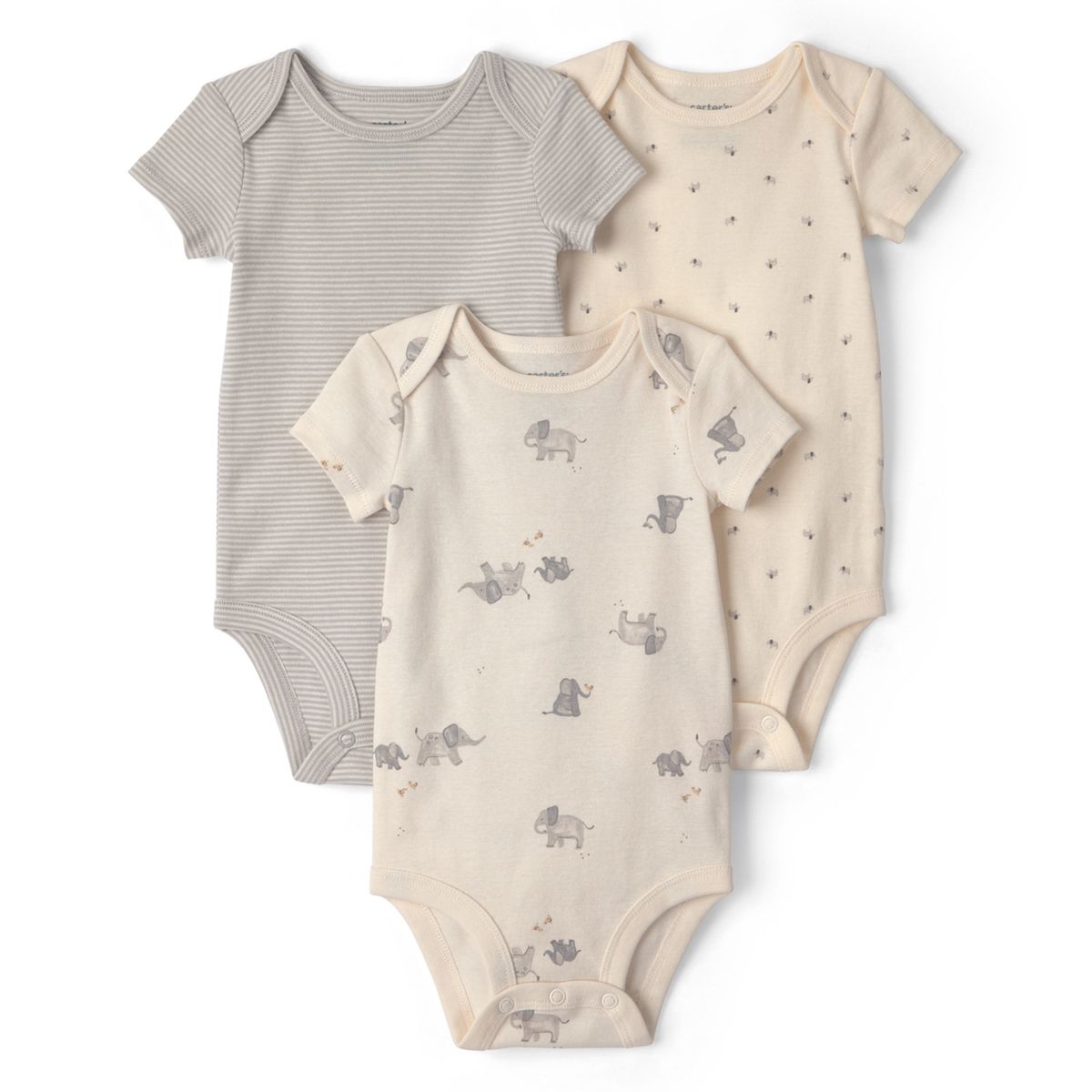 CARTER'S - Pack 3 Bodys Algodón Bebé Unisex Carter´s