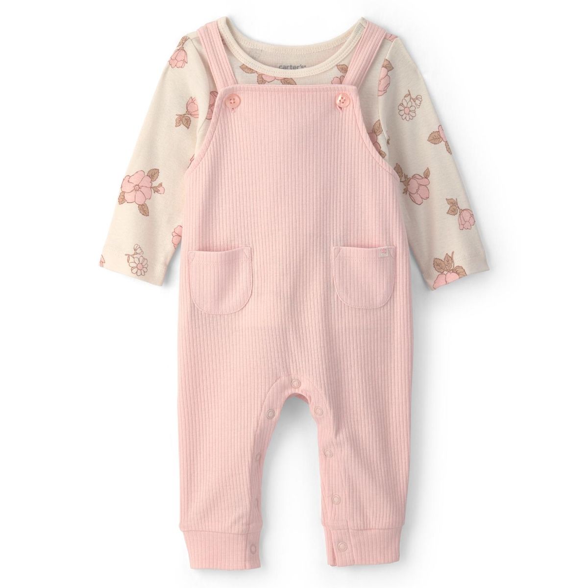 CARTER'S - Conjunto 2 Piezas Polera y Jardinera Bebé Niña Carter´s