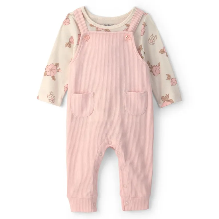 Conjunto 2 Piezas Polera y Jardinera Bebé Niña