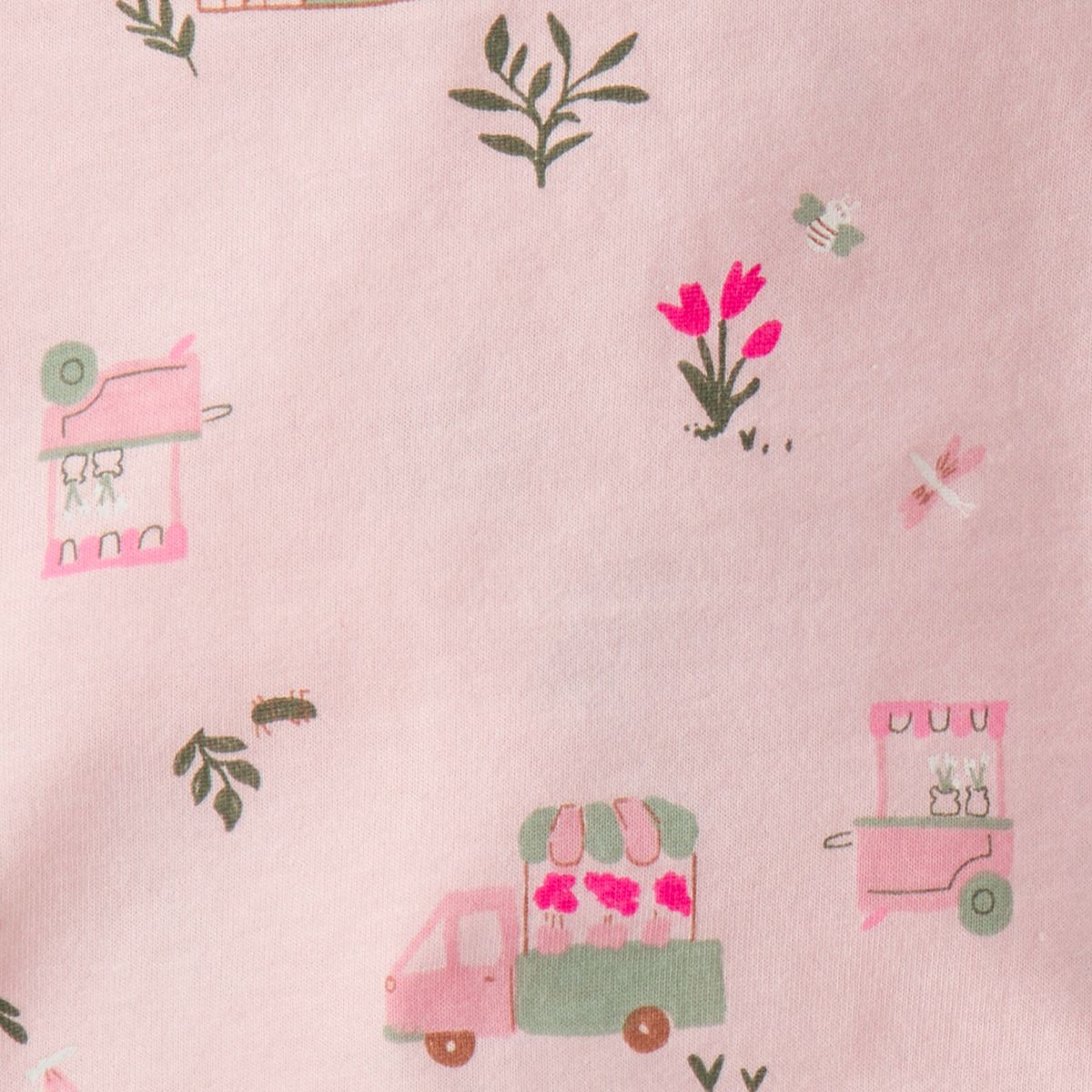 CARTER'S - Conjunto 2 Piezas Polera y Short Bebé Niña