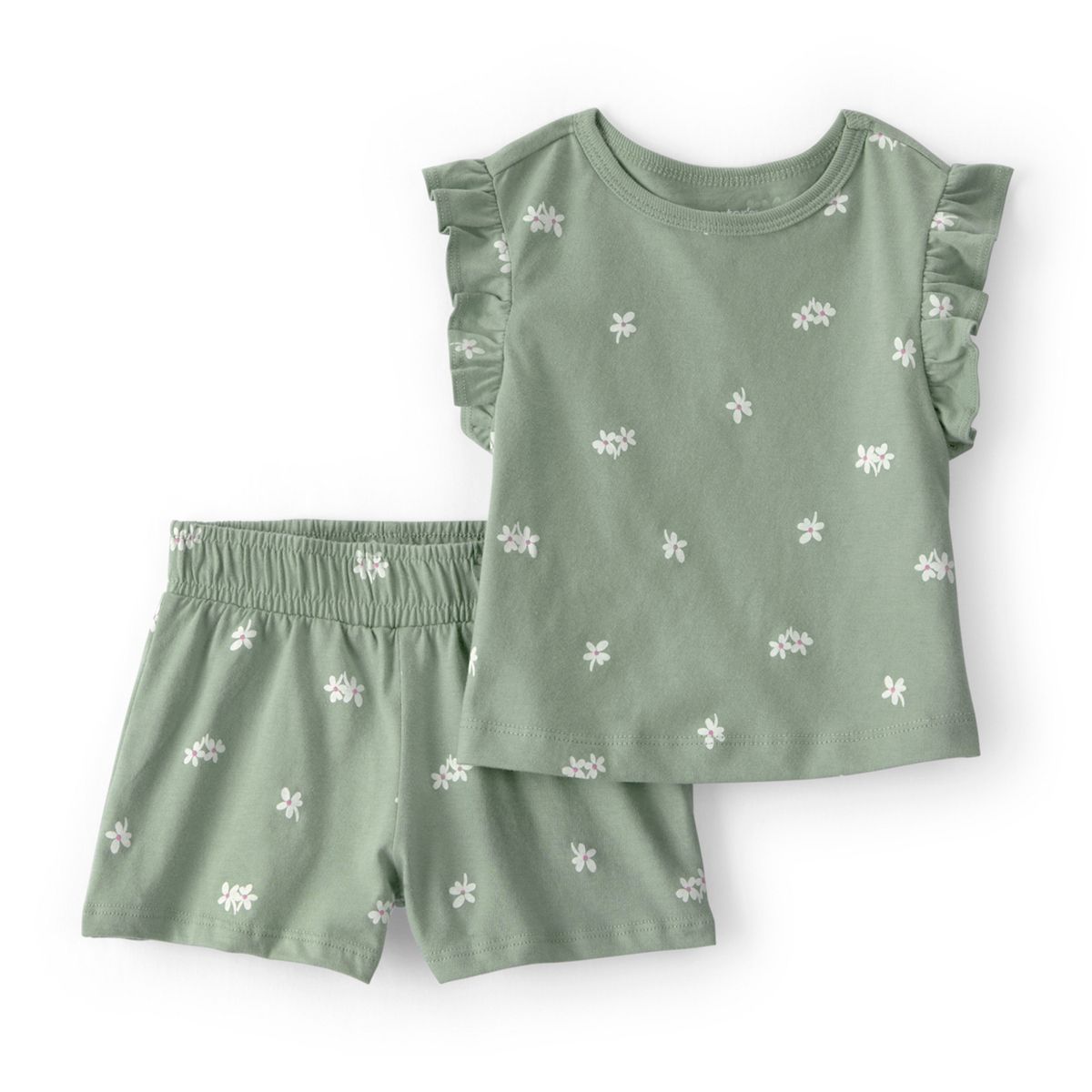 CARTER'S - Conjunto 2 Piezas Polera y Short Bebé Niña