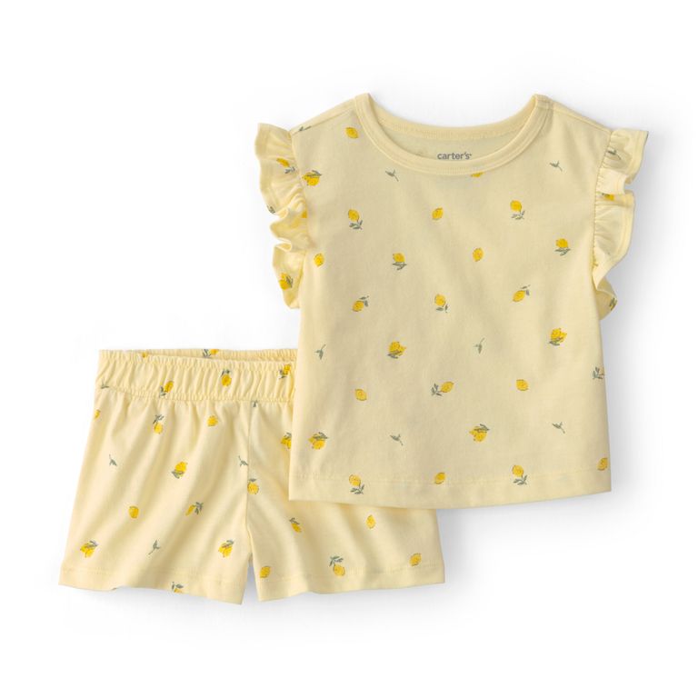 Conjunto 2 Piezas Polera y Short Bebé Niña