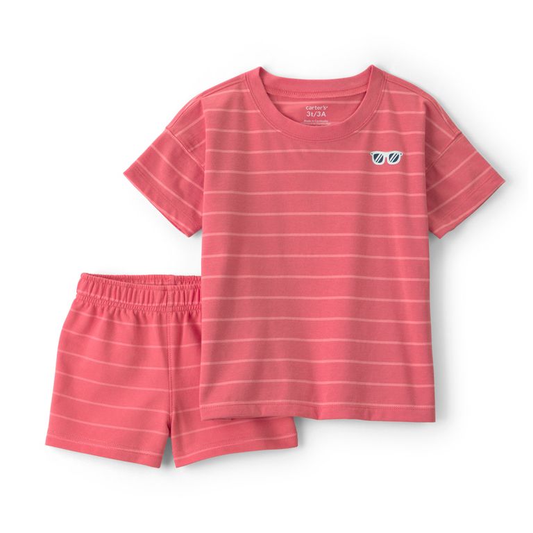 Conjunto 2 Piezas Polera y Short Bebé Niño
