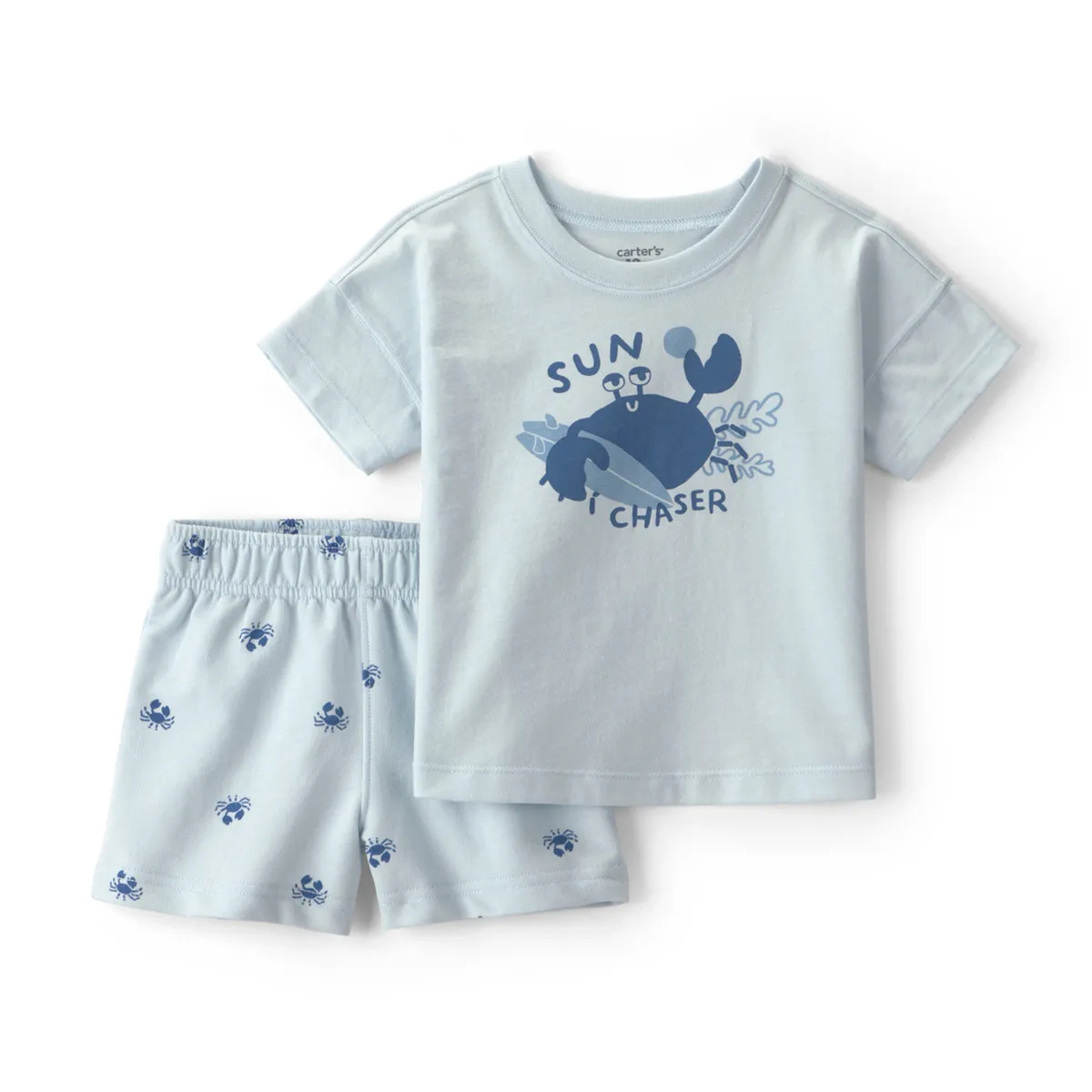 CARTER'S - Conjunto 2 Piezas Polera y Short Bebé Niño