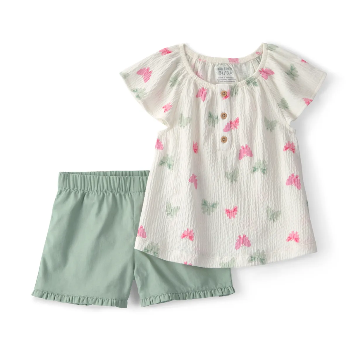 CARTER'S - Conjunto 2 Piezas Blusa y Short Niña
