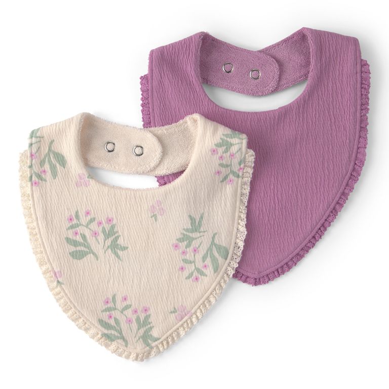 Babero Pack 2 Unidades Bebé Niña Carter´s