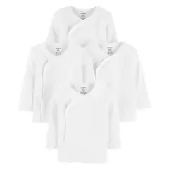 CARTER'S - Camiseta Básicas Algodón Manga Larga Pack 4 Unidades Unisex Bebé