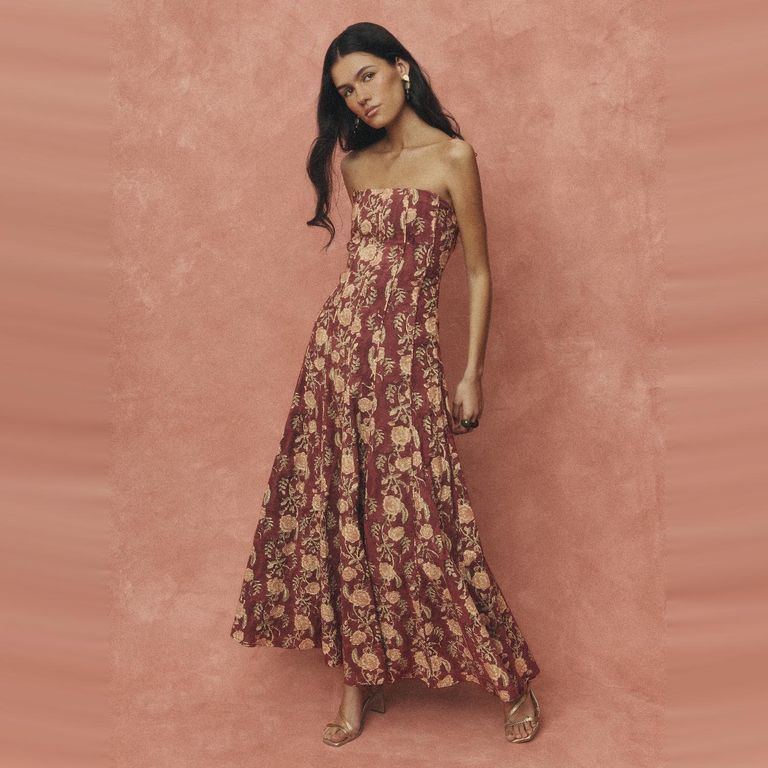 Vestido Lora Strapless 100% Algodón Mujer
