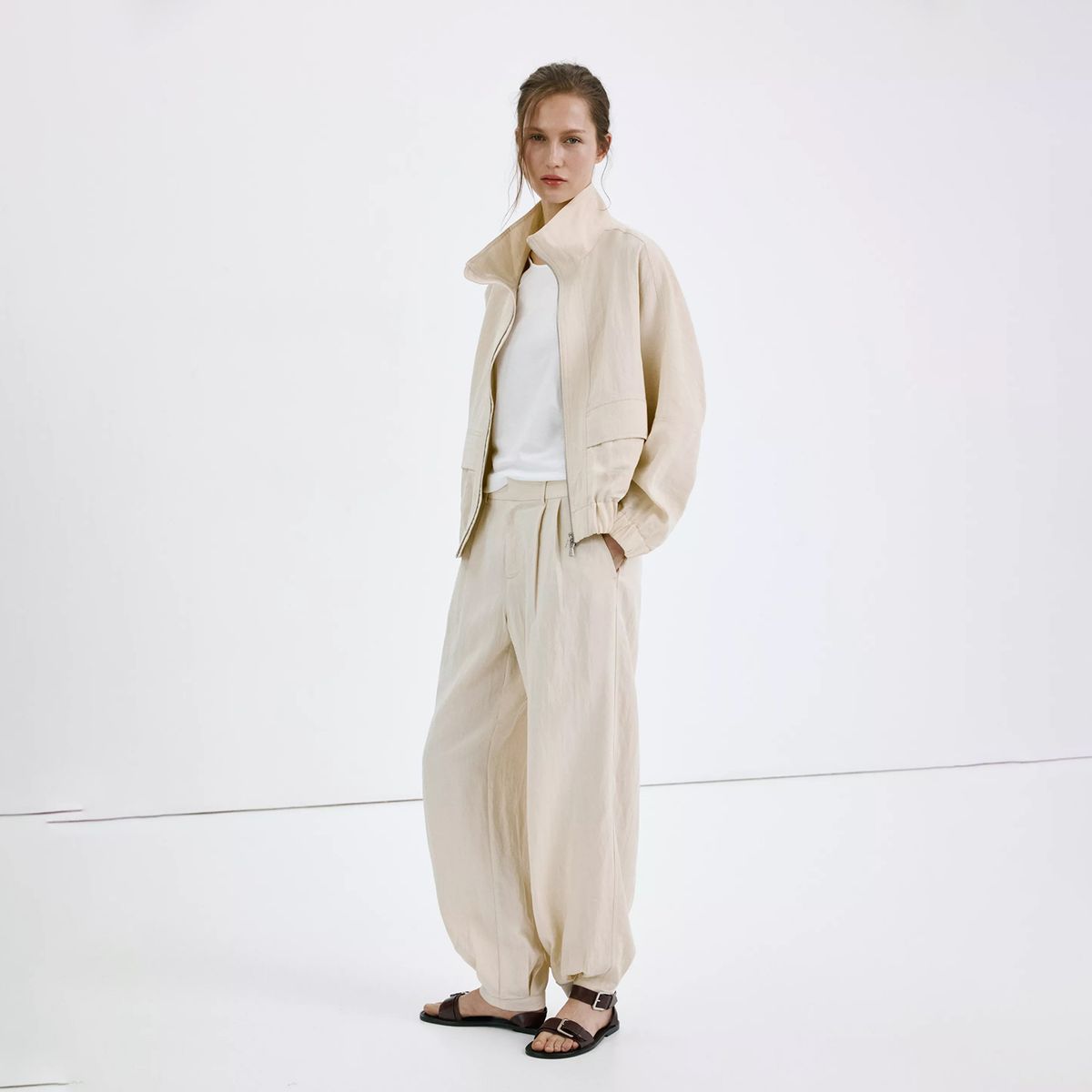 MANGO - Chaqueta Bomber De Lyocell Mujer Mango