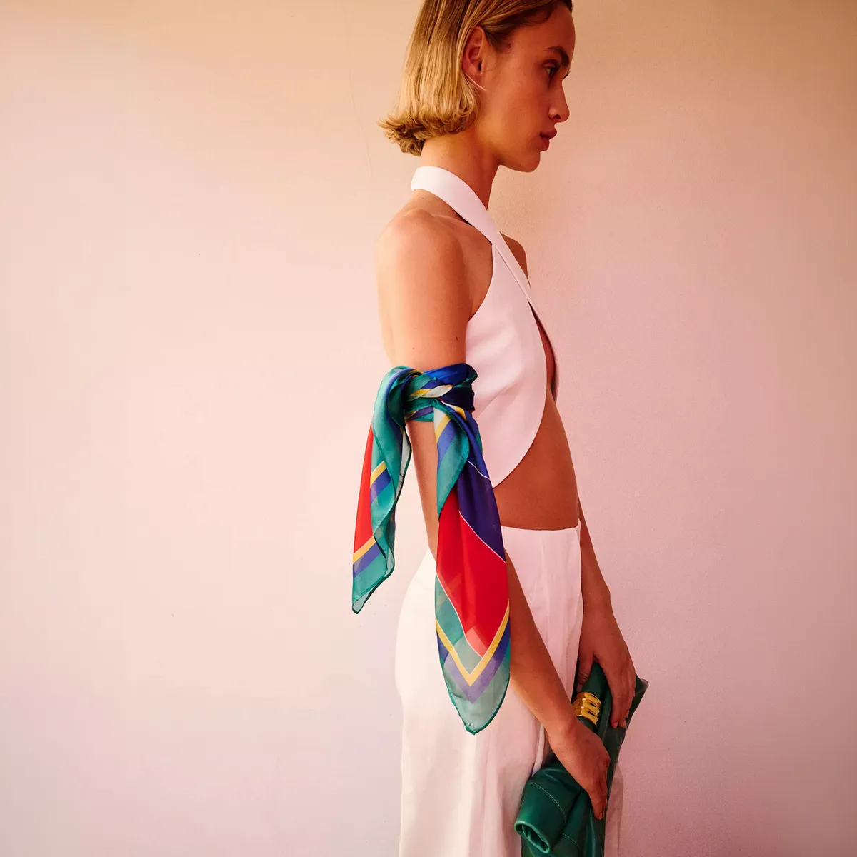 MANGO - Top Crop Halter Cruzado Mango