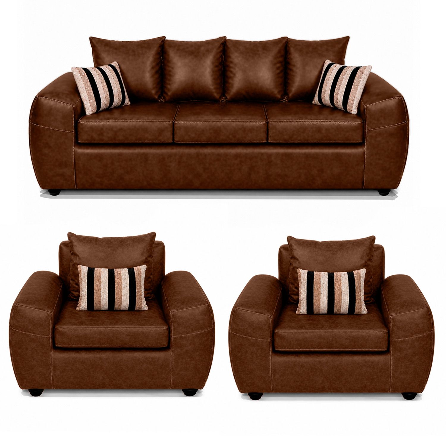 COMERCIALIZADORA ELEGANT DETAIL Juego Living Sato 311 Pu